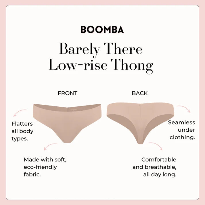 BOOMBA® Barely There Low-Rise Thong