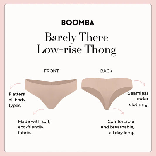 BOOMBA® Barely There Low-Rise Thong